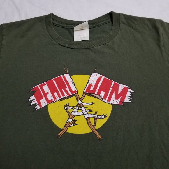 【XLサイズ】2010 Pearl Jam Tour Tee Brown XLサイズ】2010 Pearl Jam Tour Tee Brown - メルカリ